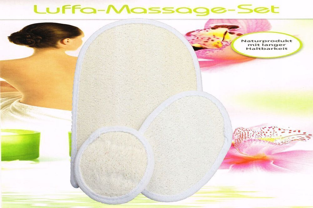 Zestaw Do Masażu Złuszczanie Natural Luffa 3 Szt