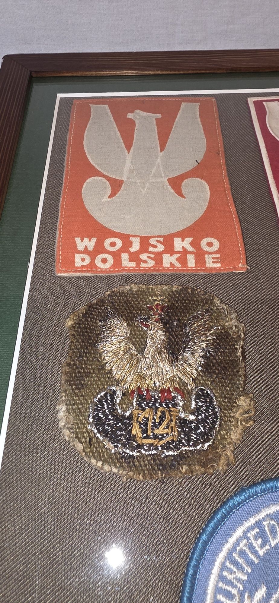 Zestaw historycznych naszywek Wojska Polskiego i ONZ