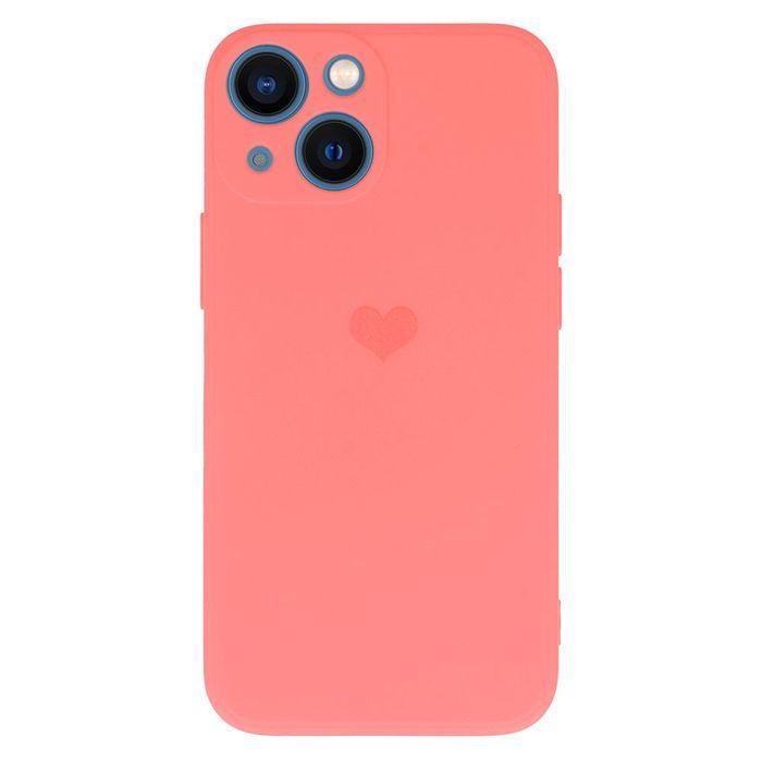 Vennus Silicone Heart Case Do Iphone 14 Wzór 1 Koralowy