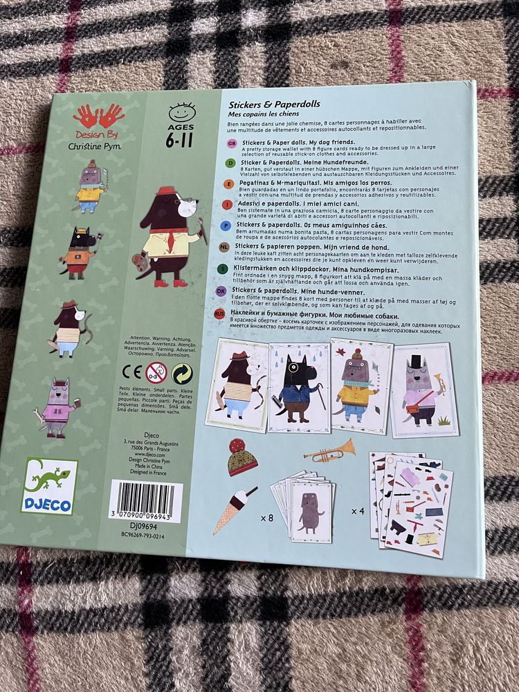 Одягалка djeco stickers & paperdolls