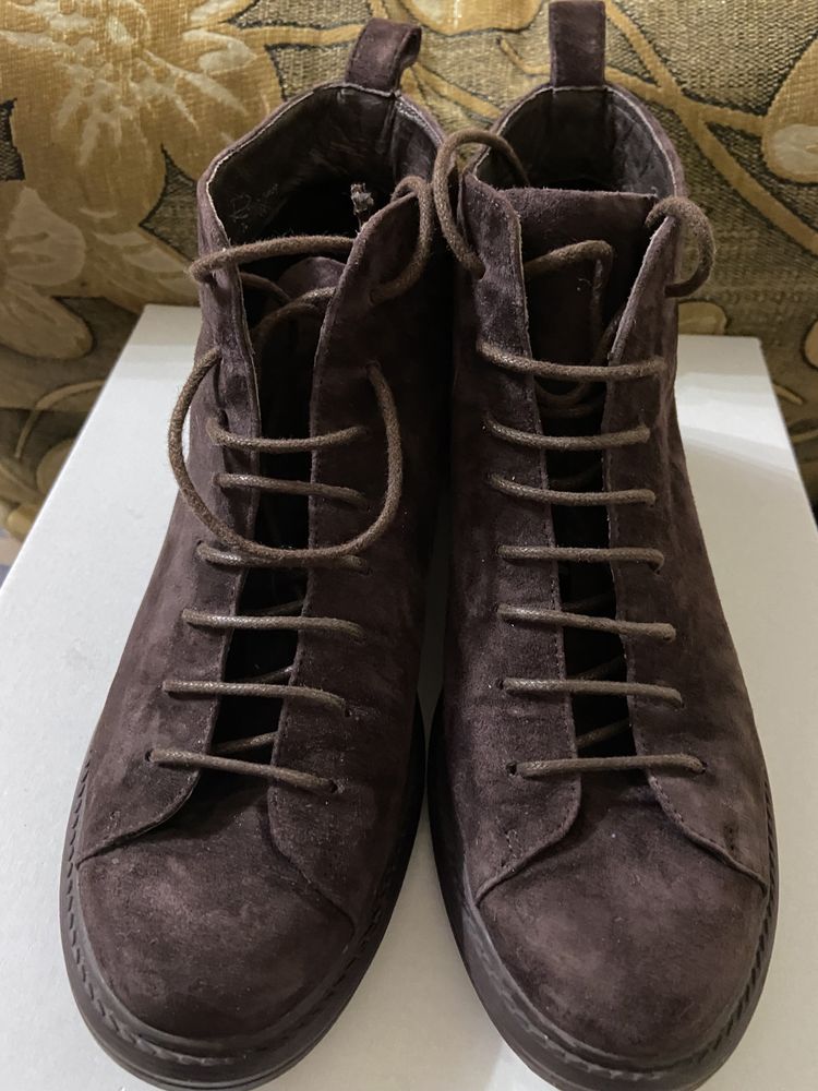 Respect обувь ботинки черевики демисезон, фіолетові замшеві