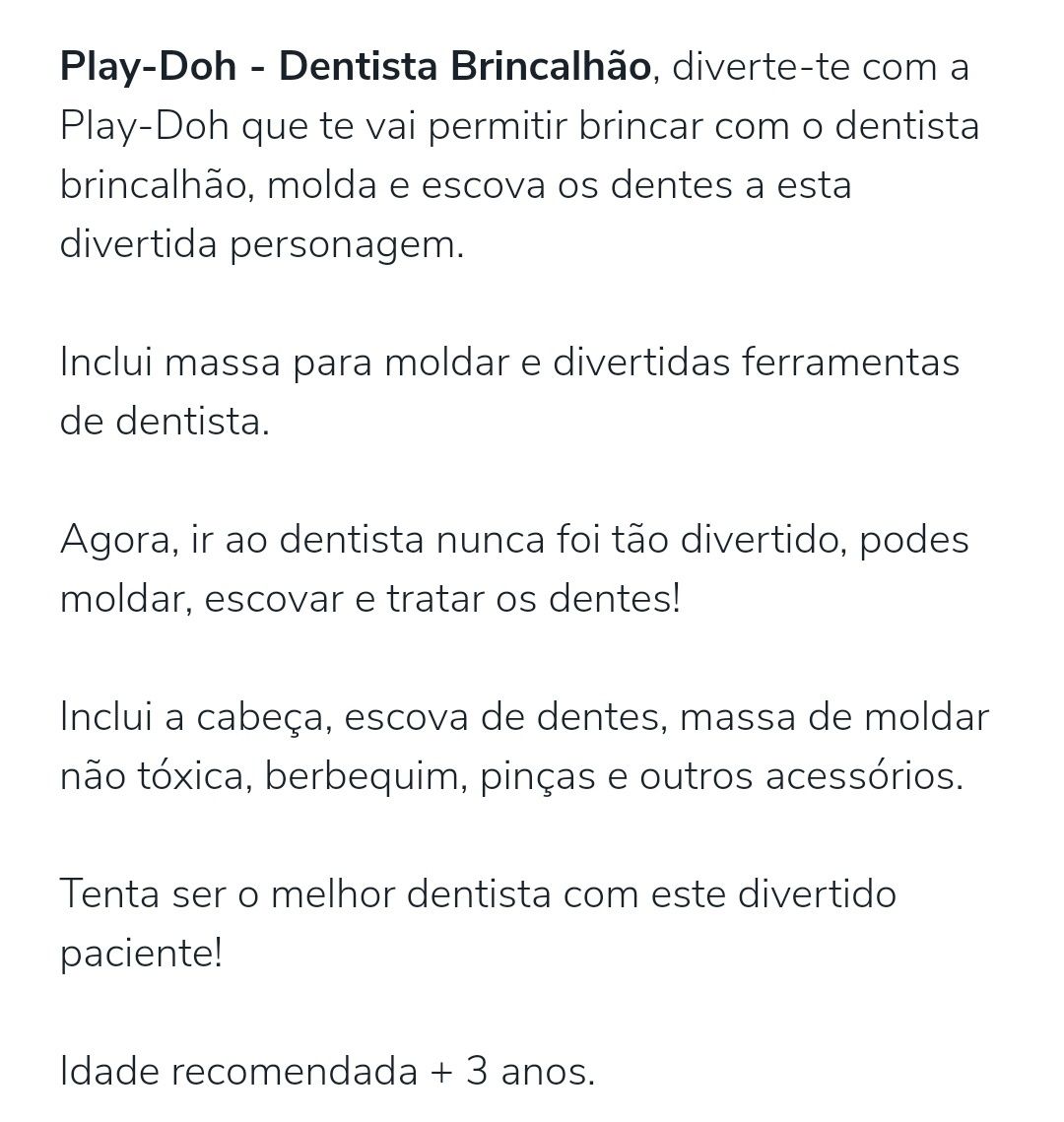 Play doh dentista brincalhão