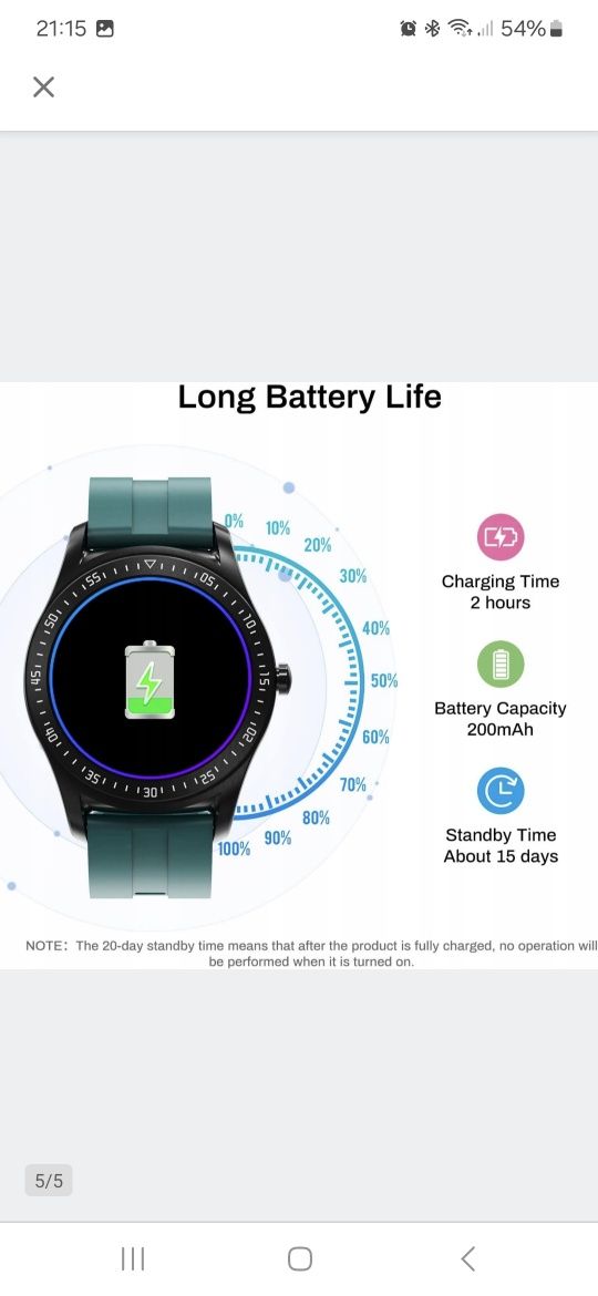 Smartwatch HopoFit Q86 Dotyk Tętno Powiadomienia