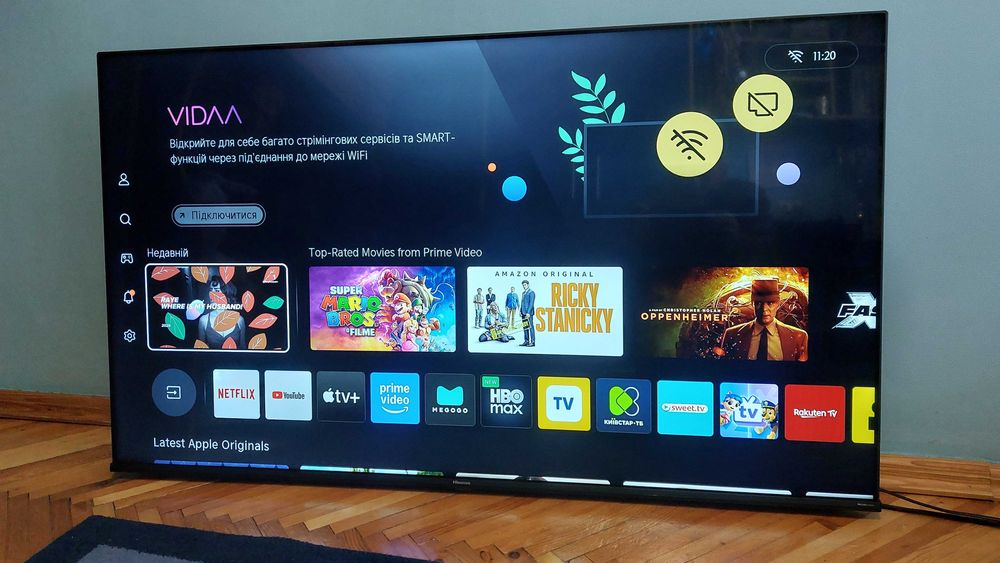 55" HISENSE 4K смарт 55A6GG , гарантія 6 місяців!!!