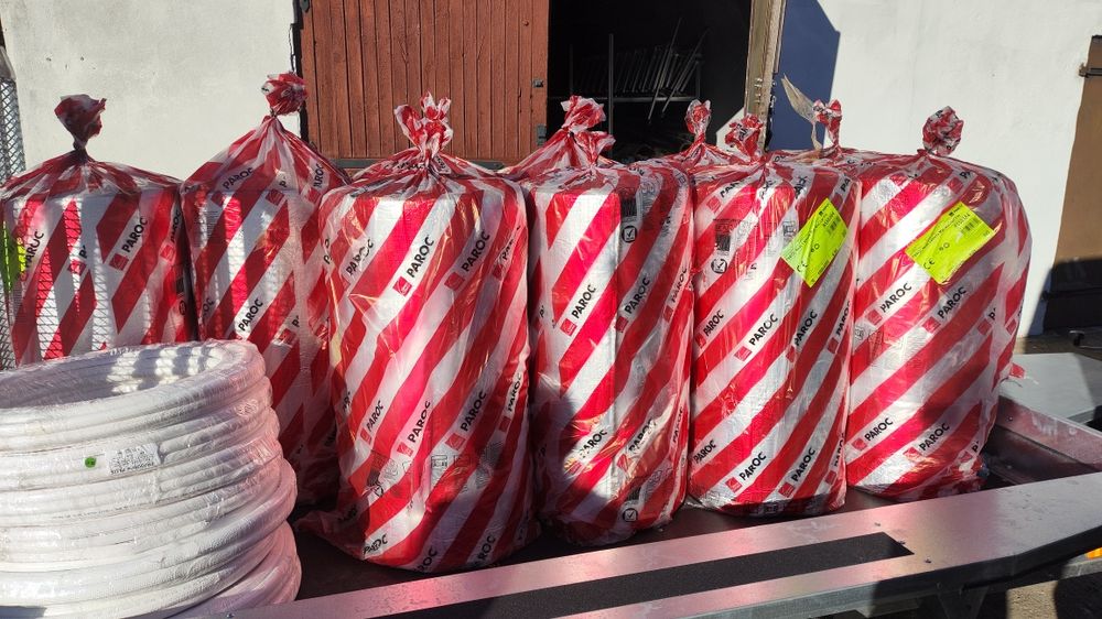 WEŁNA z klejem wentylacja rekuperacja 30mm 8m2