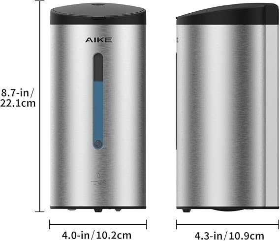 Automatyczny dozownik mydła naścienny 700 ml ze stali nierdzewnej