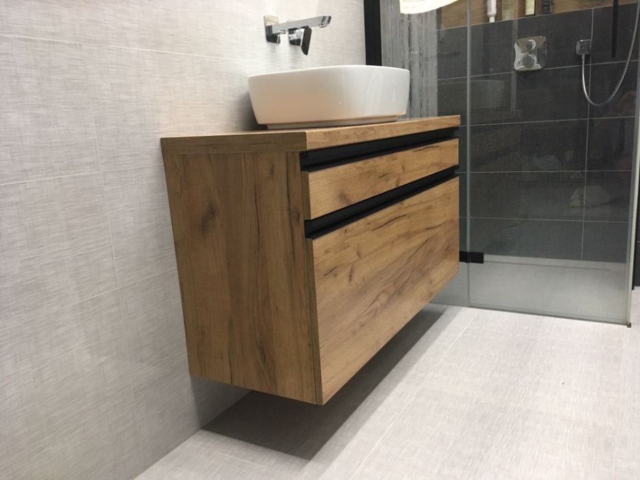 Szafka pod umywalkę , prowadnice BLUM - meble łazienkowe na wymiar