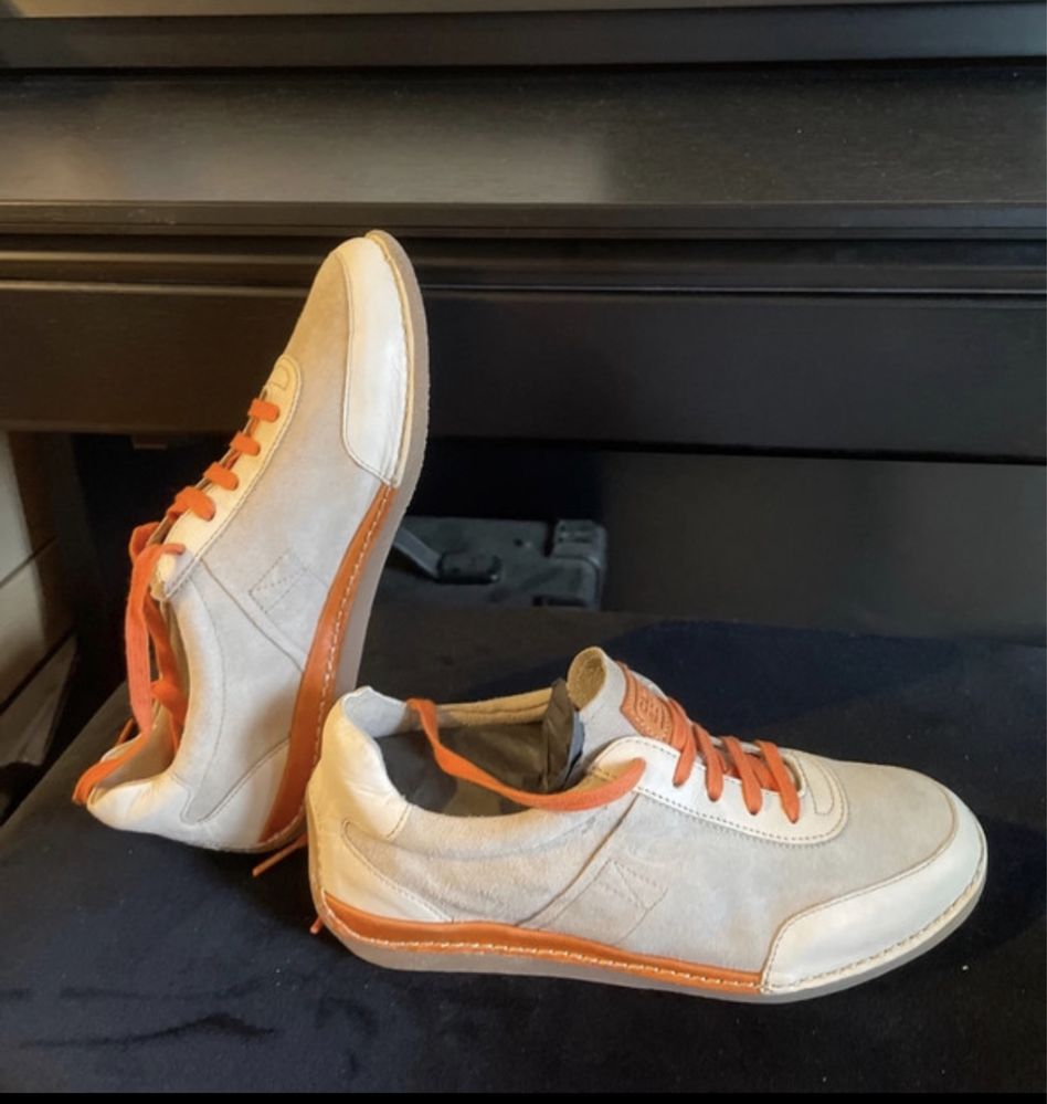 Buty Sneakersy adidasy  skórzane Camel Active rozm.37.5 -  jasny beż