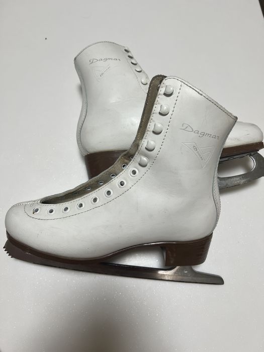 Ковзани Dagmar botas білі фірмові жіночі 39 р