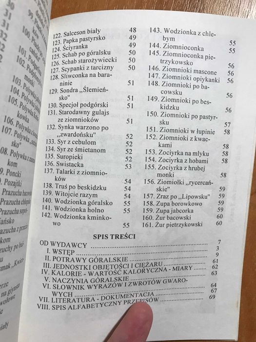 /Kulinarna/ Góralskie jadło Władysław Bułka Potrawy Kuchni Góralskiej
