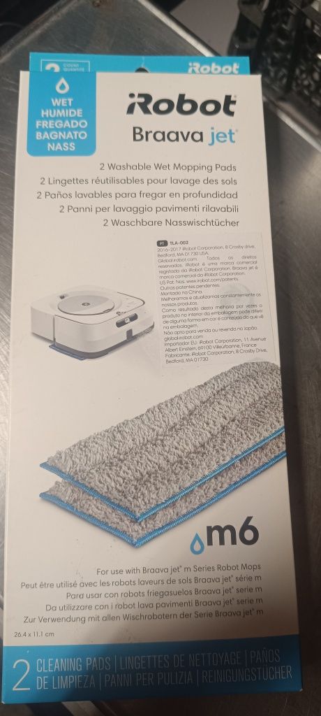 Esfregonas laváveis Irobot Braavajet series modelo m6