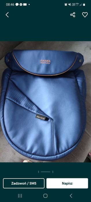 Oslonka do gondoli junama Diamond fluo line niebieska