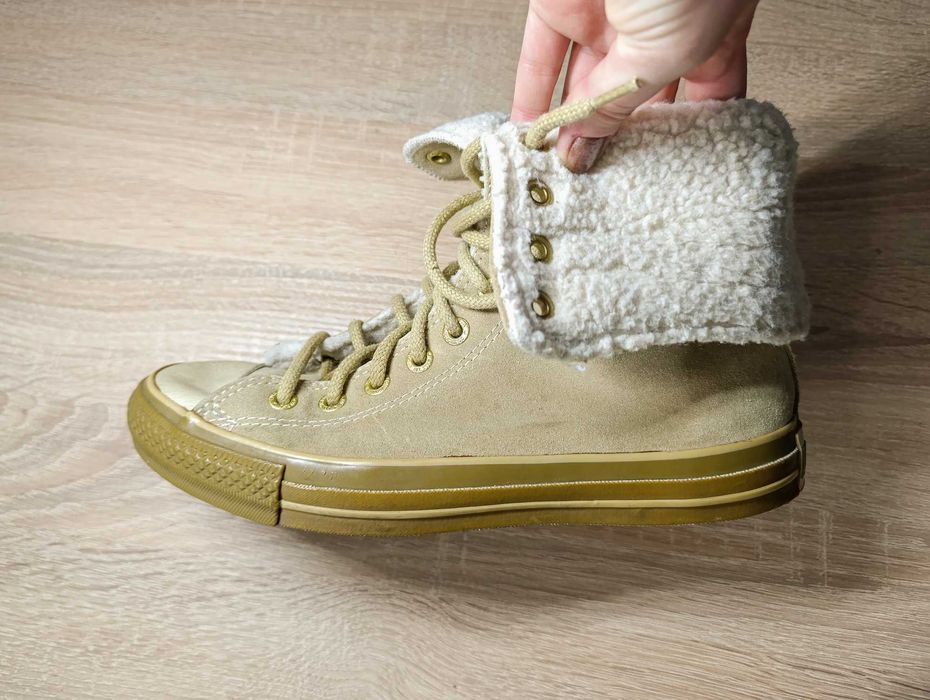 Утеплённые высокие кеды Converse All Star; 40,5 размер