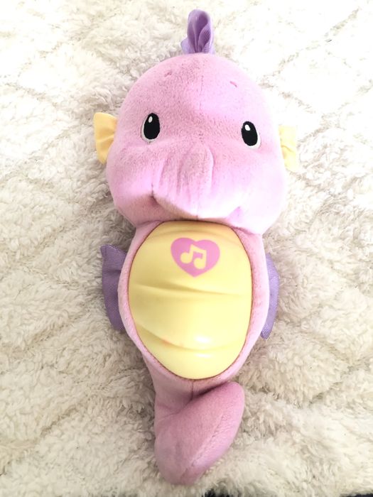 Fisher price розвивальна музична іграшка Морський коник рожевий