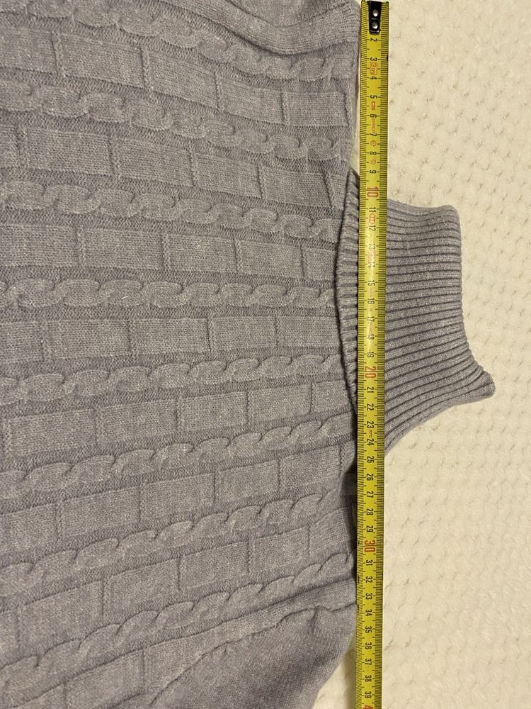 Golf sweter sweterek szary rozm M