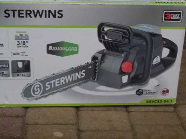 Kosiarka aku . 40VLM2-42P.1 +Nożyce do żywopłotu + Piła STERWINS