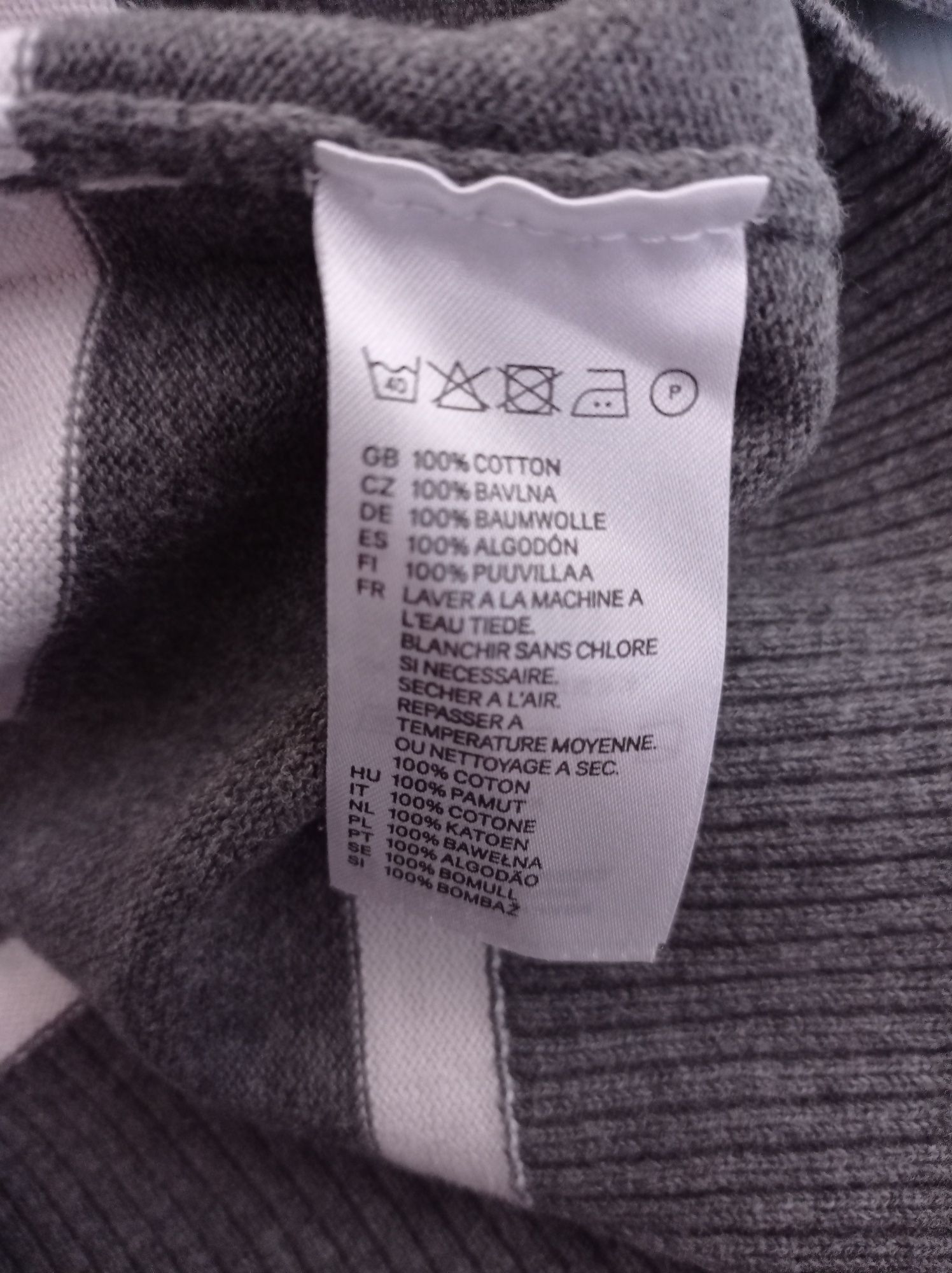 Męski sweter bawełniany H&M M