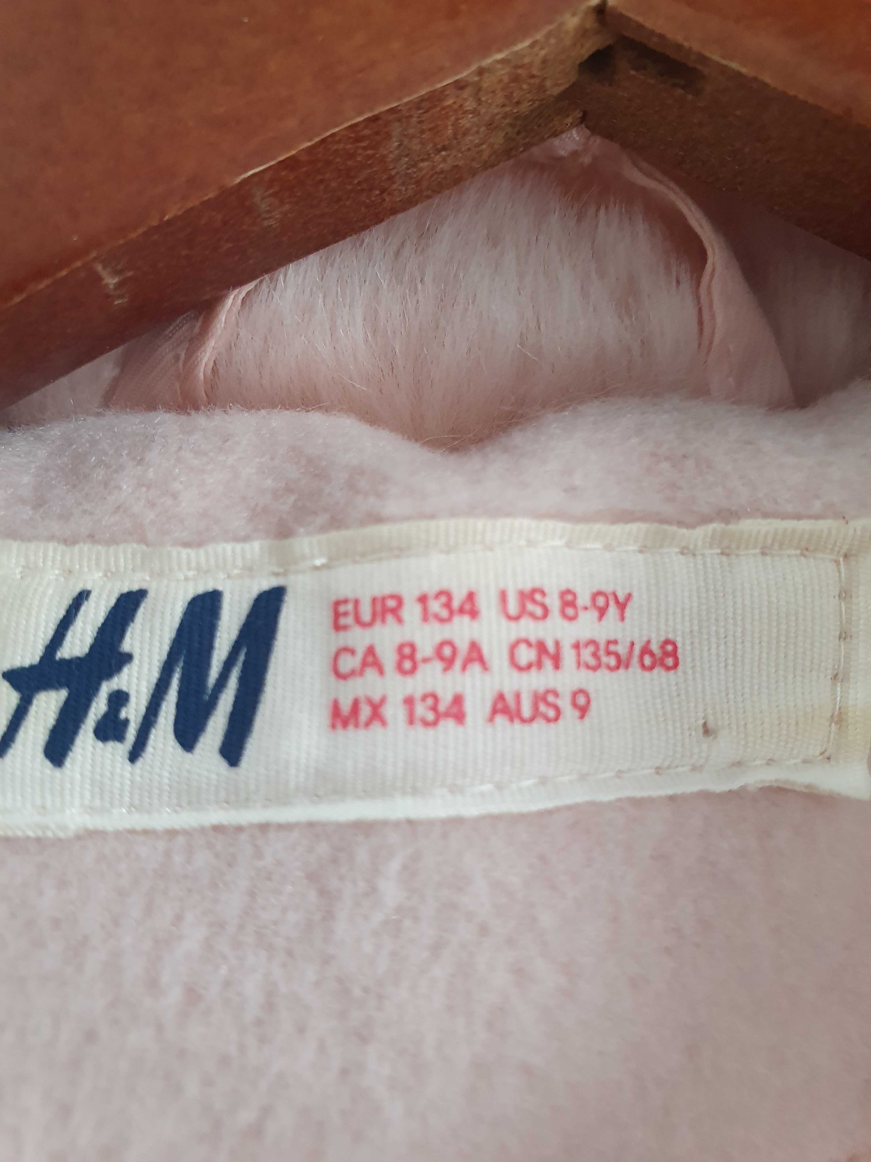 H&M Płaszczyk, elegancki, różowy r. 134, 8-9 lat H&M