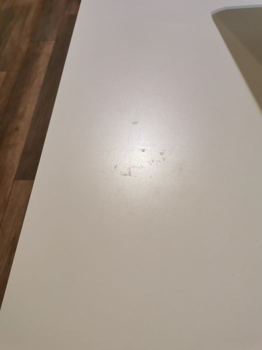 Biurko Black Red White białe duże 120x70 cm