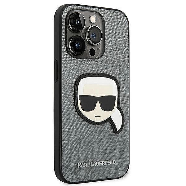 Etui Karl Lagerfeld Saffiano Karl's Head Patch na iPhone 14 Pro Max -