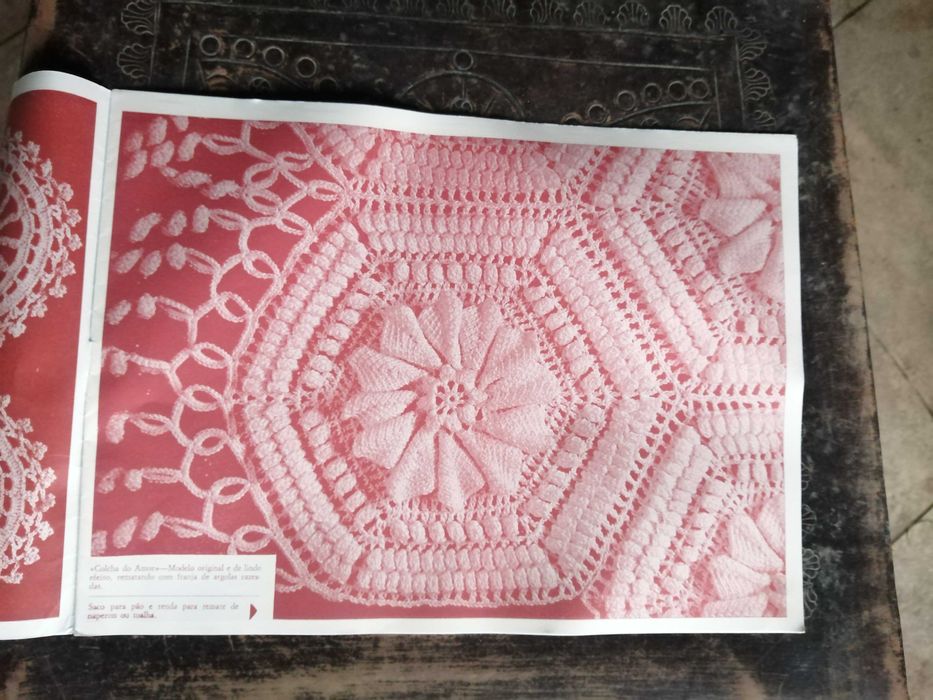 revista vintage , crochet de arte