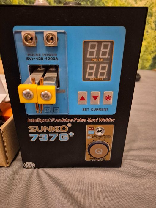 SUNKKO 737G + zgrzewarka punktowa o dużej mocy 4,3 kW automatyczna