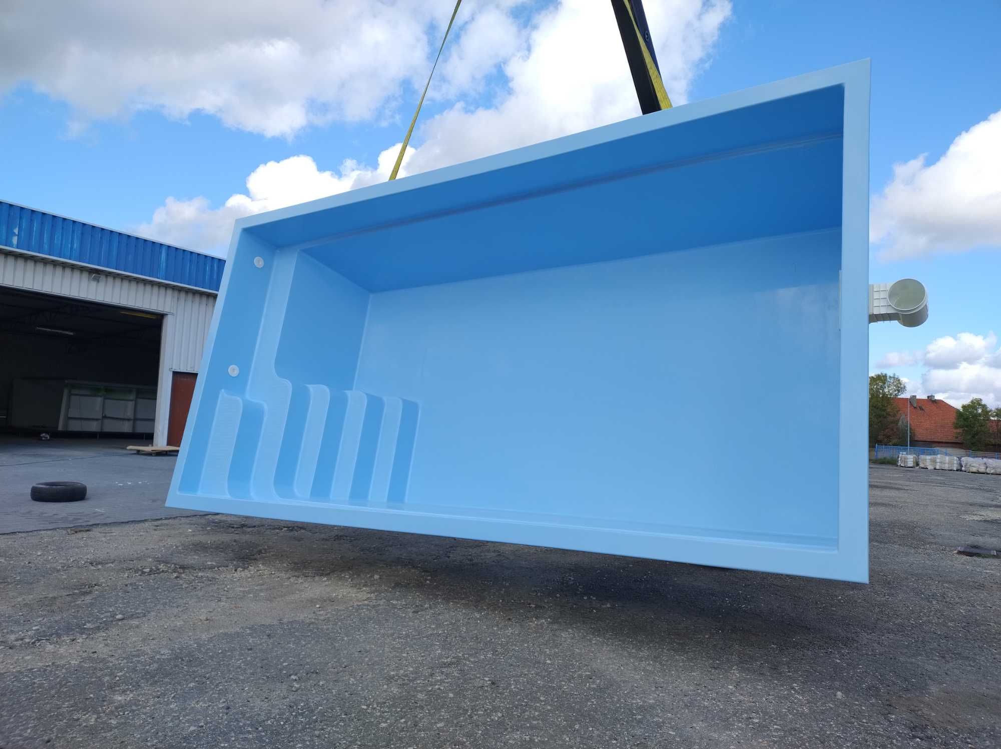 MEGA PROMOCJA!! Basen poliestrowy VIGO 6m x 3m x 1,5m Z OSPRZĘTEM!!