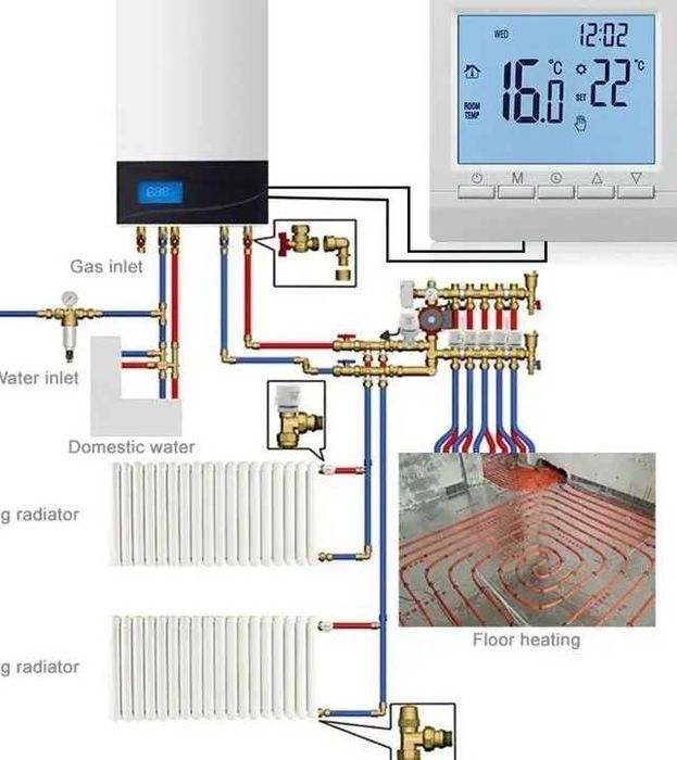 Терморегулятор електронний ME83 для котлів.