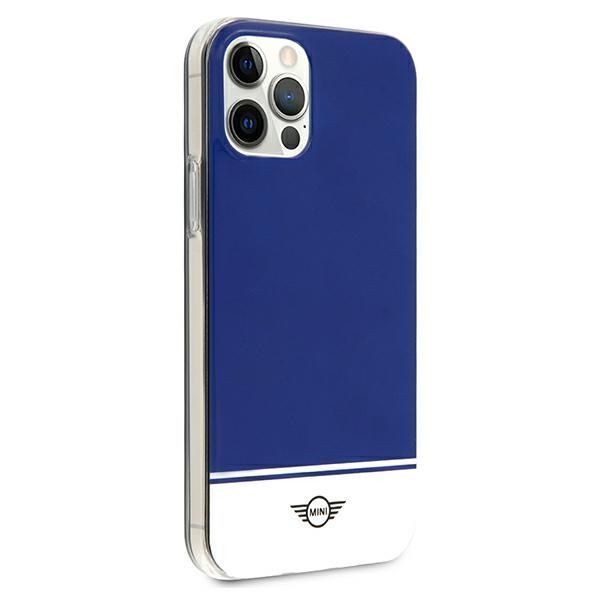 Etui Mini Morris iPhone 12/12 Pro 6,1" Granatowy - Kolekcja Stripe