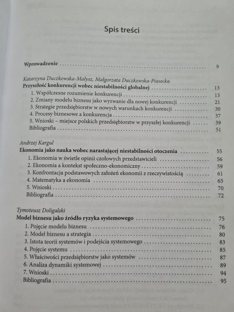 Narastająca niestabilność gospodarki a konkurencyjność przedsiębiorstw