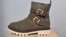 Buty, zimowe, Tamaris, naturalna skóra