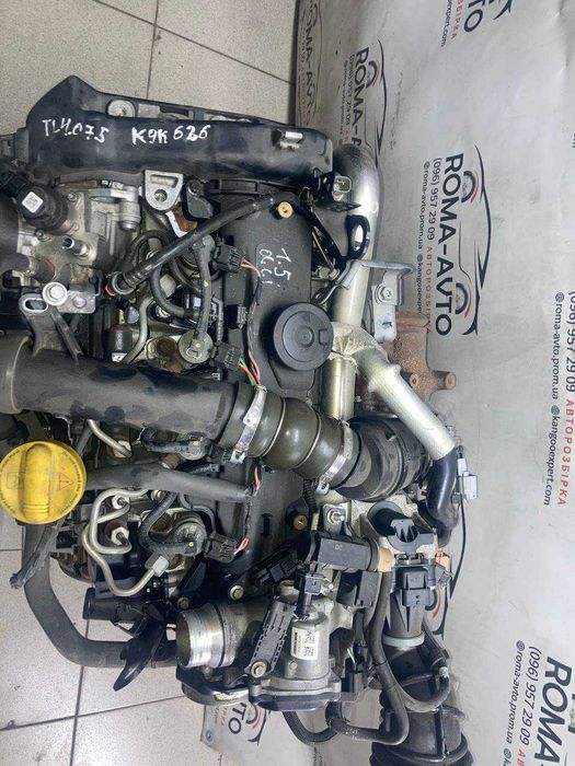 Двигун 1.5dci k9k612 Мотор Рено K9K626 Bosch Двигатель Renault k9k608