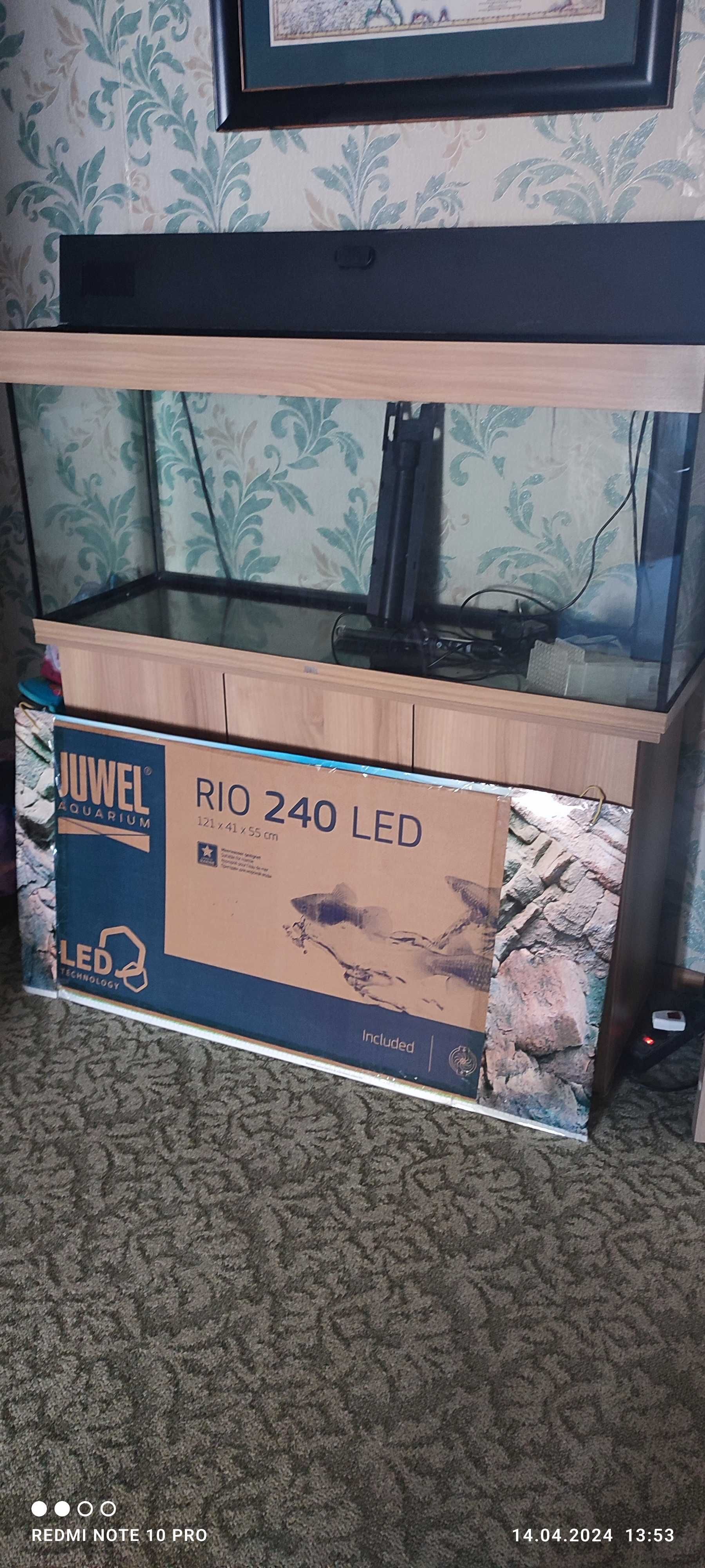 Акваріум з тумбою. JUWEL RIO 240 LED (Колір Дуб)