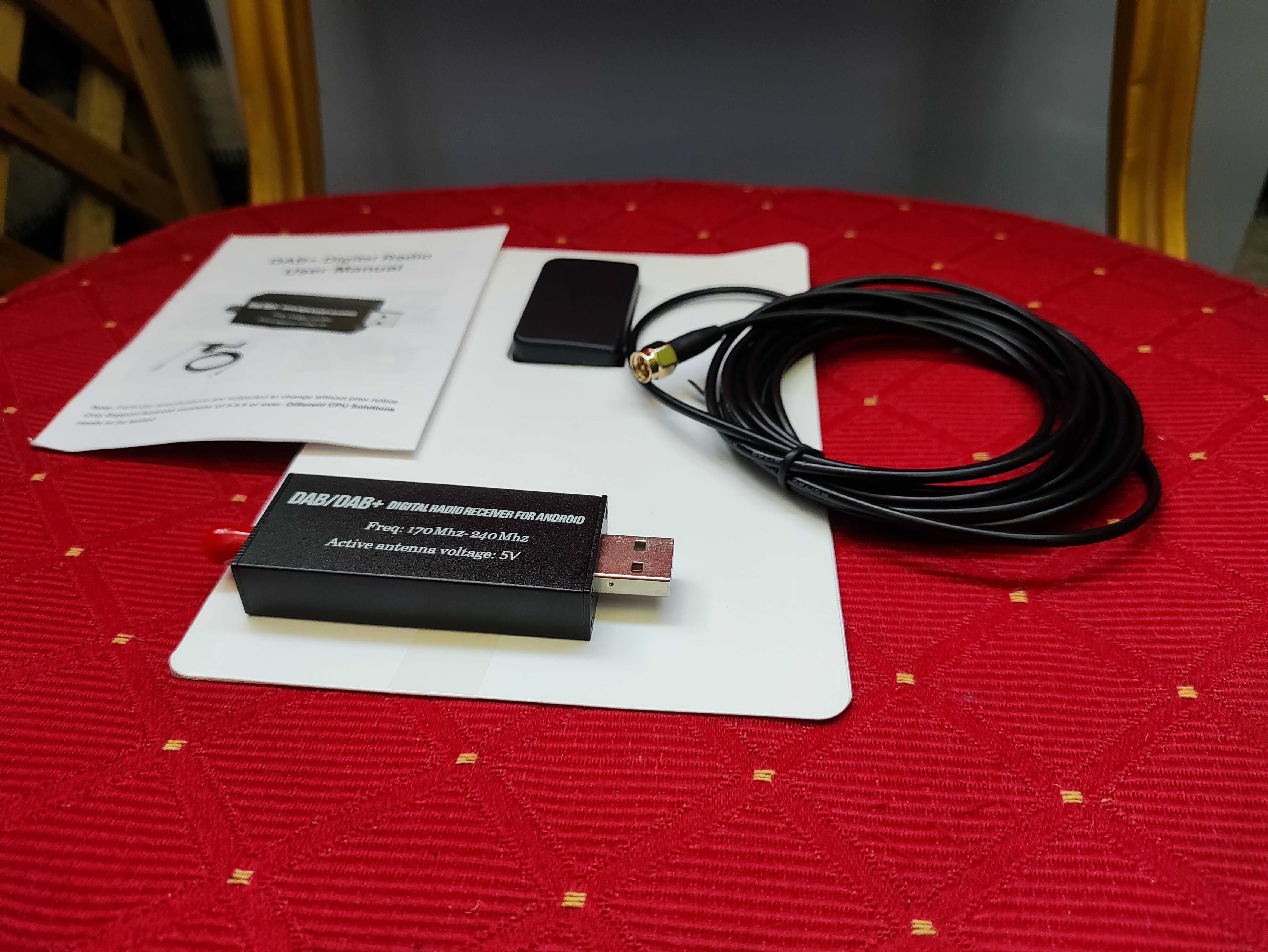 Tuner DAB+ DAB Adapter Do Radia Cyfrowe Android USB SMA odbiornik