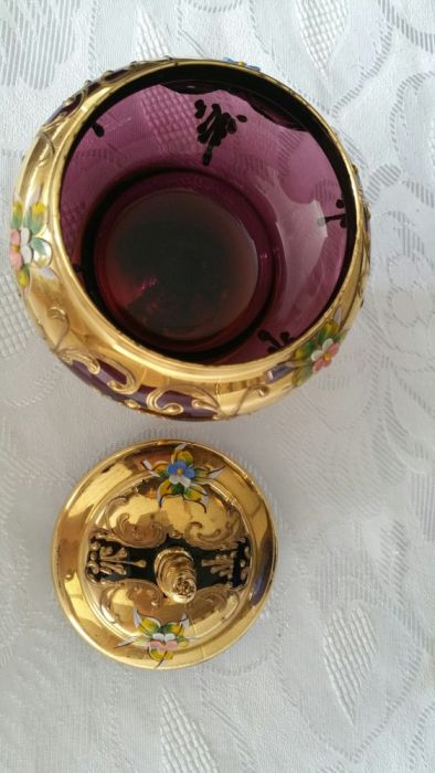 Copa cristal murano anos 60