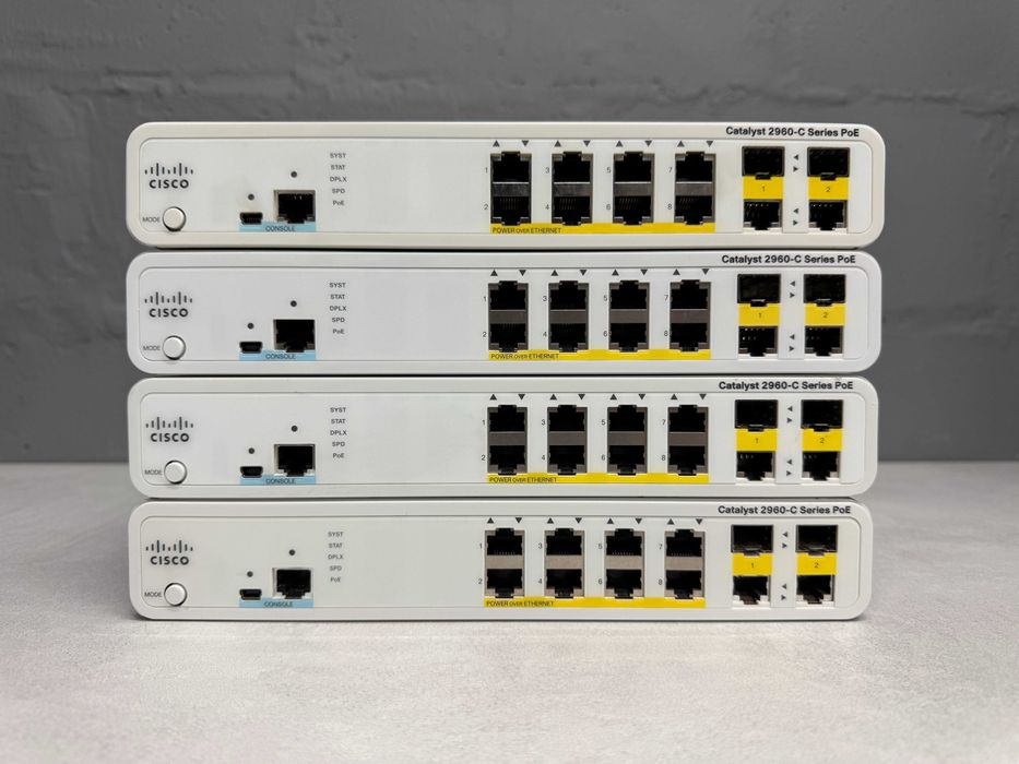 Коммутатор 8-Poe Cisco Catalyst WS-C2960C-8PC-L безнал/гарантия