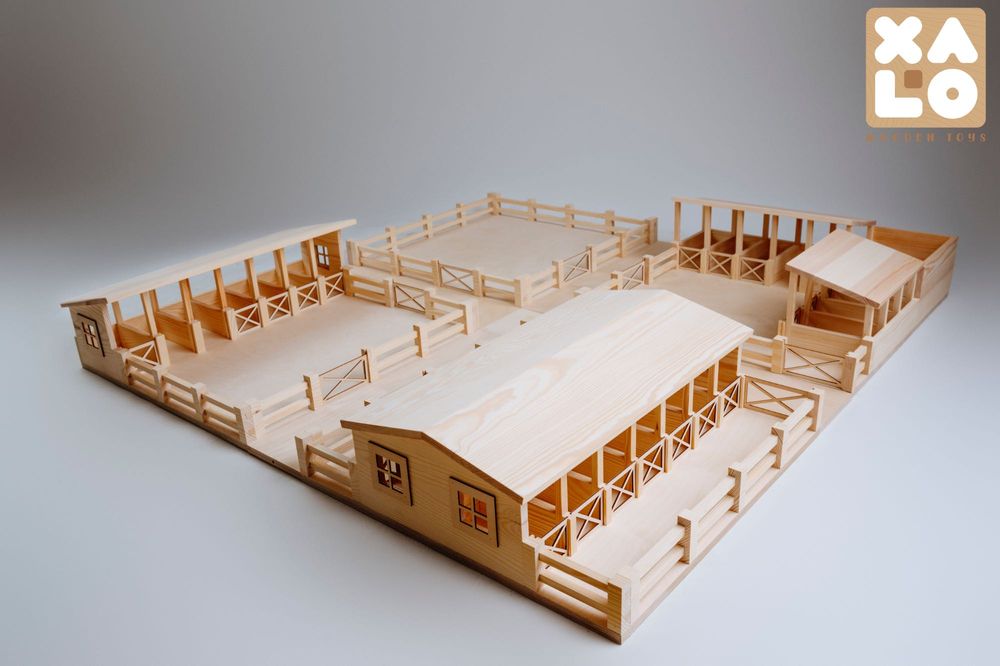 Drewniana stajnia dla koni HorseWorld typu Schleich Colecta Papo