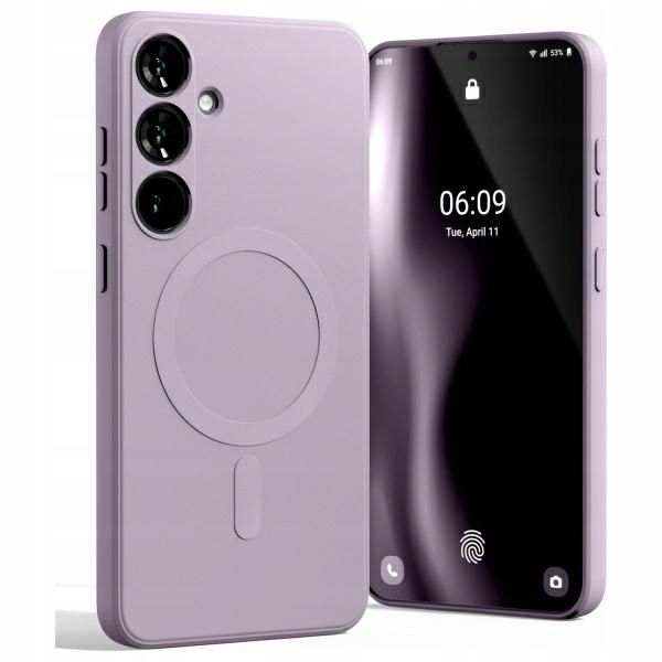 Etui do Galaxy S24 FE Mercury MagSafe Silikonowe mikrofibra purpurowe