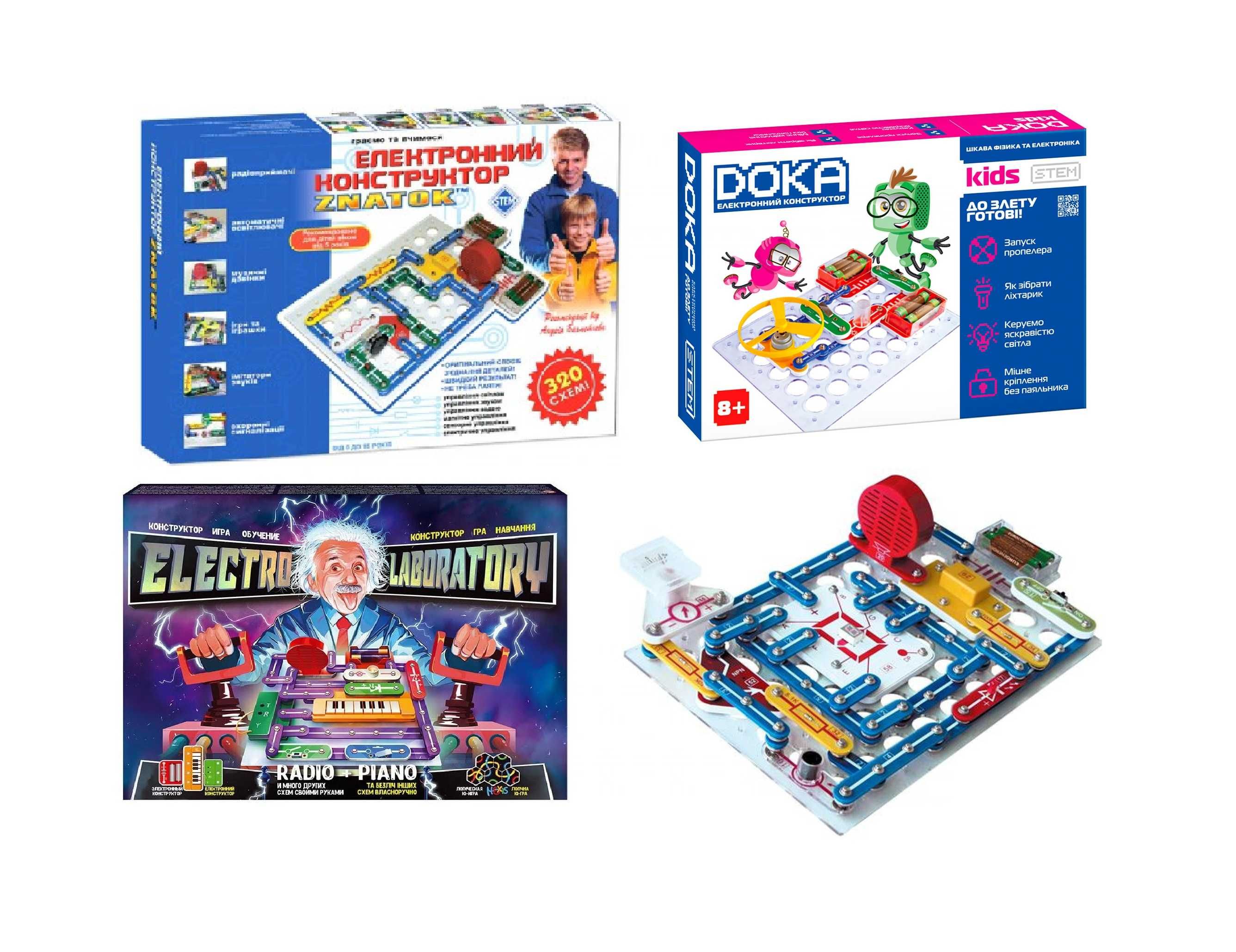 Детский Электронный Конструктор электрический Знаток DOKA Danko Toys