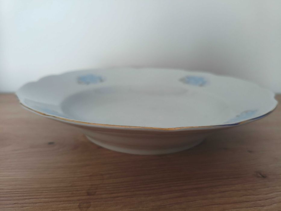 Talerz głęboki Ćmielów śliczny delikatny wzór