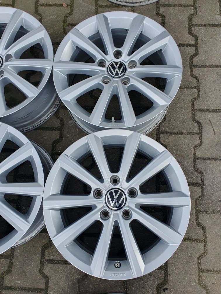 16cali 5x112 VW oryginał 6.5J ET42 z czujnikami ciśnienia.