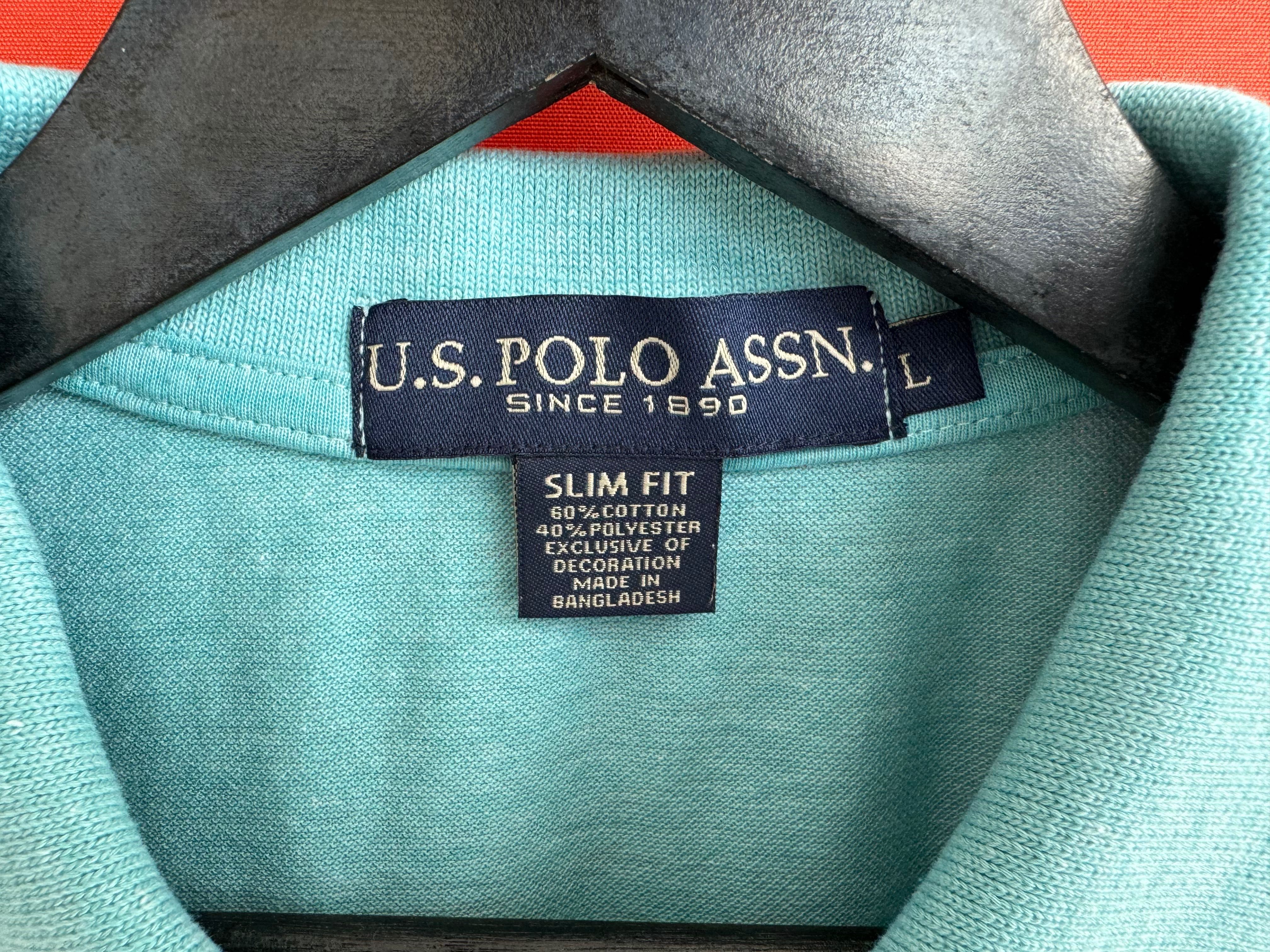 Us. Polo Assn USPA мужская футболка с воротником поло размер L Б У