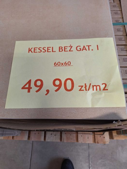 Płytka gresowa  Kassel beż 60x60x0,8cm.