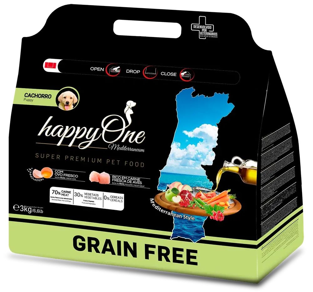 HappyOne Grain-Free Mediterraneum Puppy 3Kg