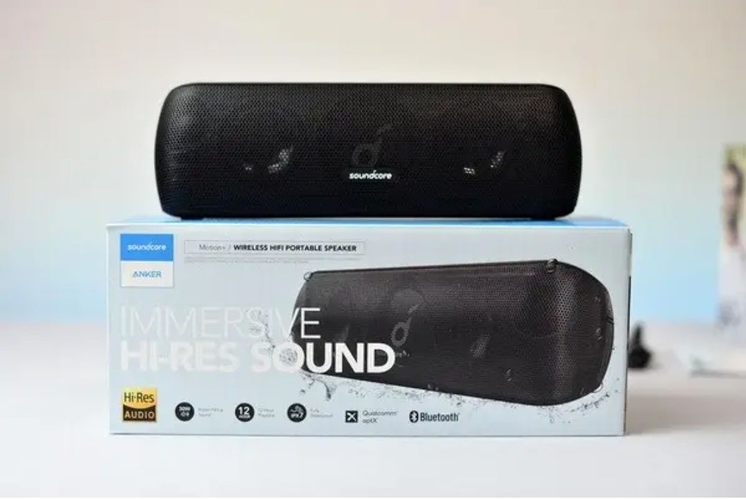 Anker Souncore motion+, motion plus, bluetooth колонка