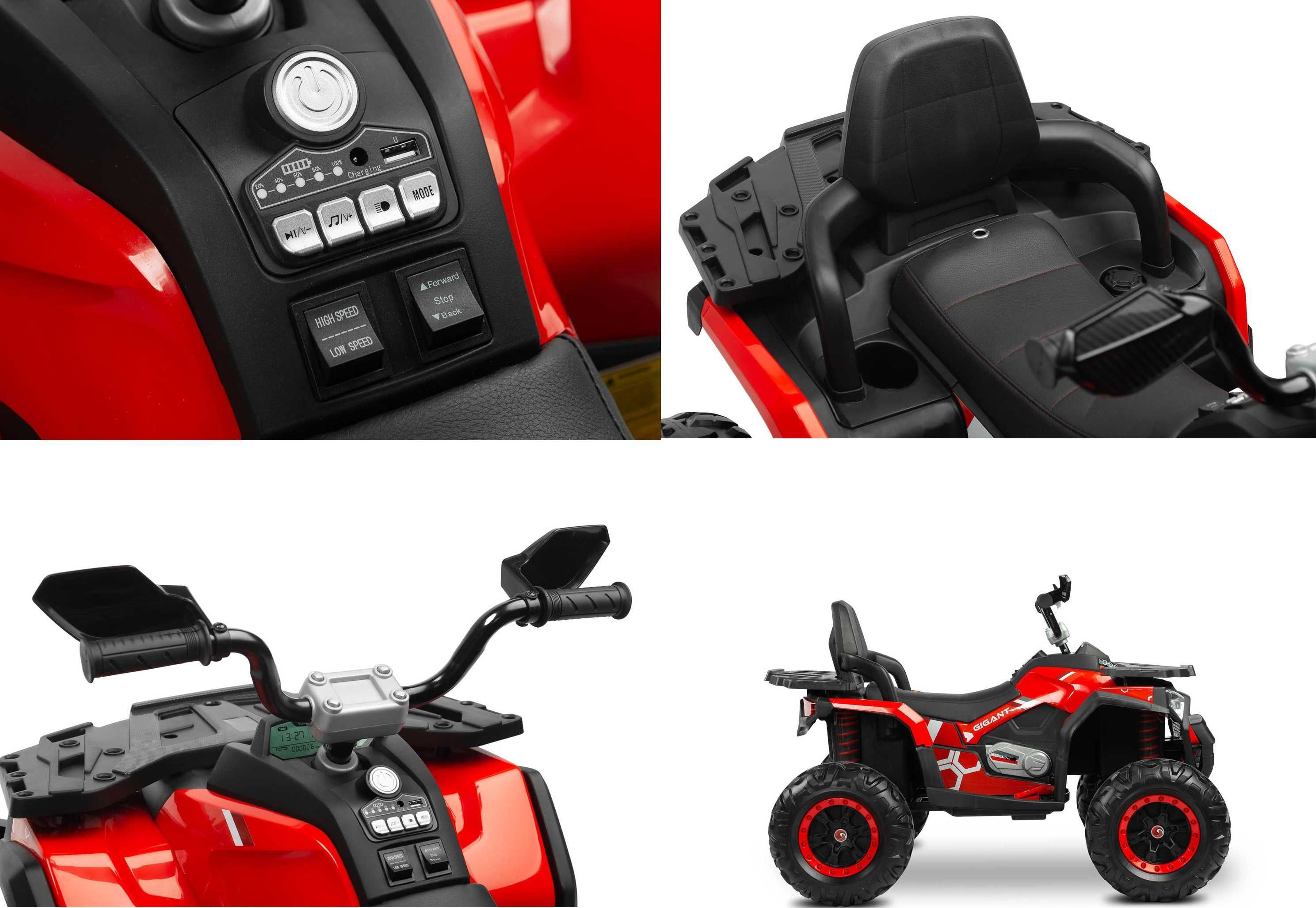 Nowość 4x4 Quad GIGANT Auto Autko Pojazd dla dzieci na akumulator