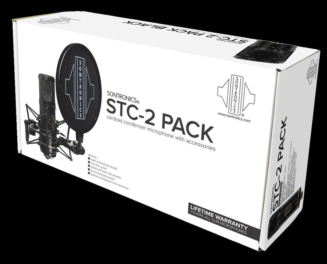 Sontronics -2 PACK micro cardioide condensador com acessórios