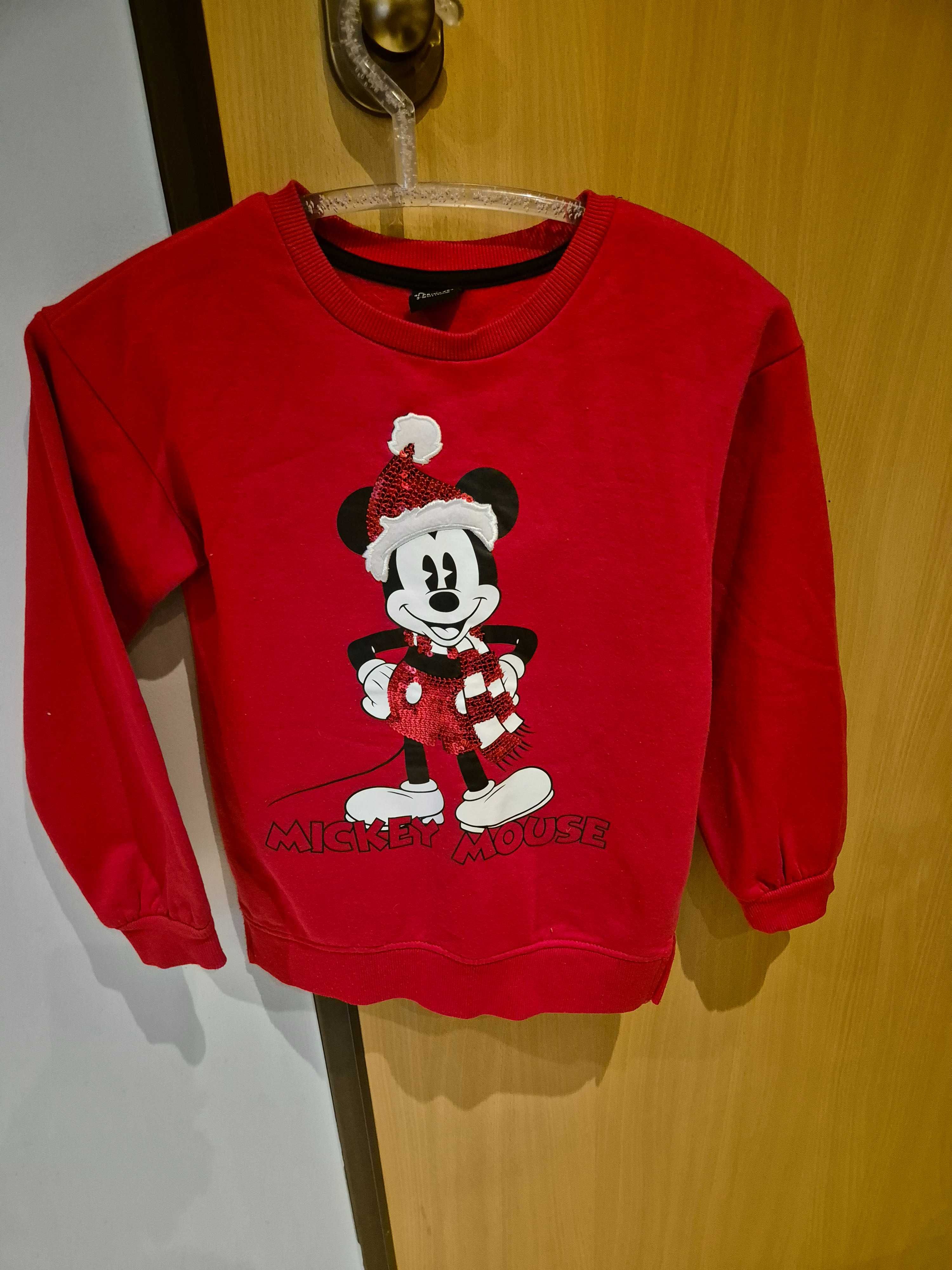 Sprzedam świąteczną bluze Mickey Mouse 140cm