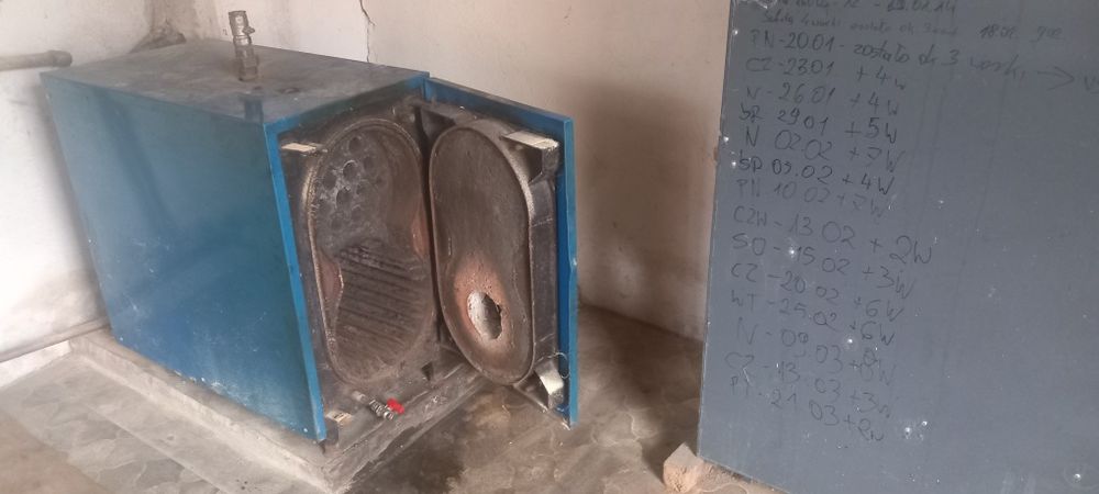 Części do pieca i nowy pojemnik