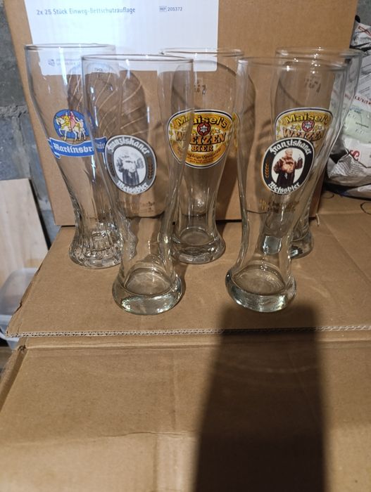 Szklanki do piwa wysokie 5 sztuk